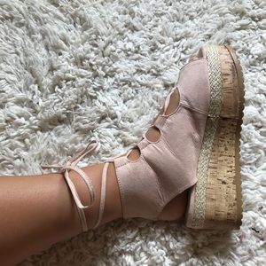 lace up platform sandals